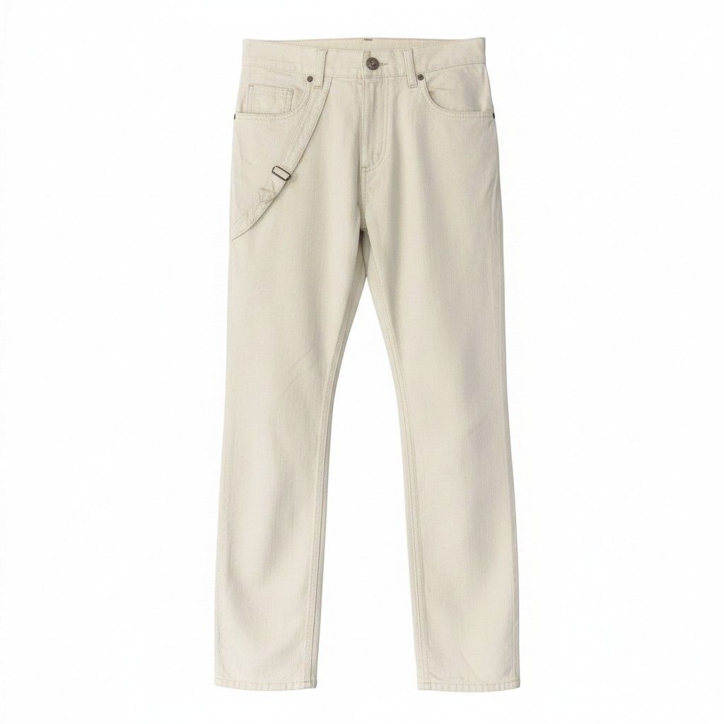 55d30 ALEXANDER MCQUEEN アレキサンダーマックイーン ワークパンツ カラーデニム ボトムス イタリア製 アイボリー系 コットン100％ メンズ 紳士服u02t 55d30 ALEXANDER MCQUEEN アレキサンダーマックイーン ワークパンツ