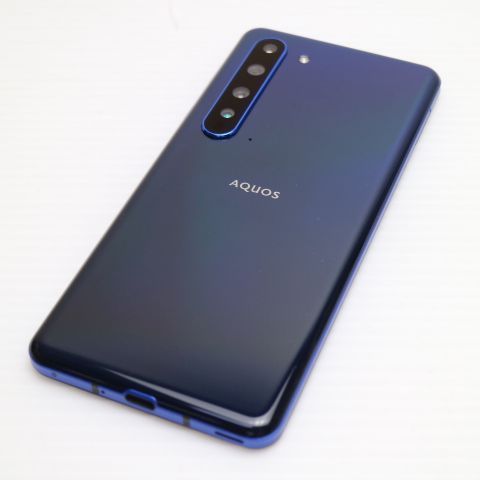 超美品 908SH AQUOS R5G アースブルー スマホ 白ロム 土日祝発送OK