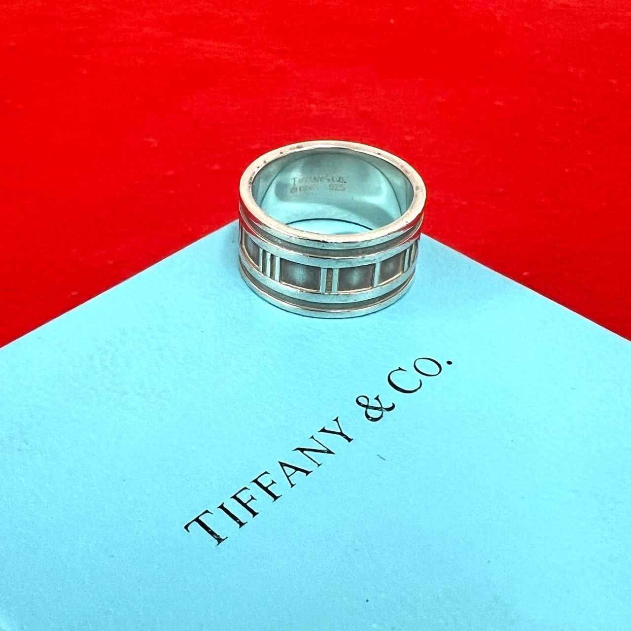 極 美品 TIFFANY&Co. ティファニー ヴィンテージ アトラス ワイド