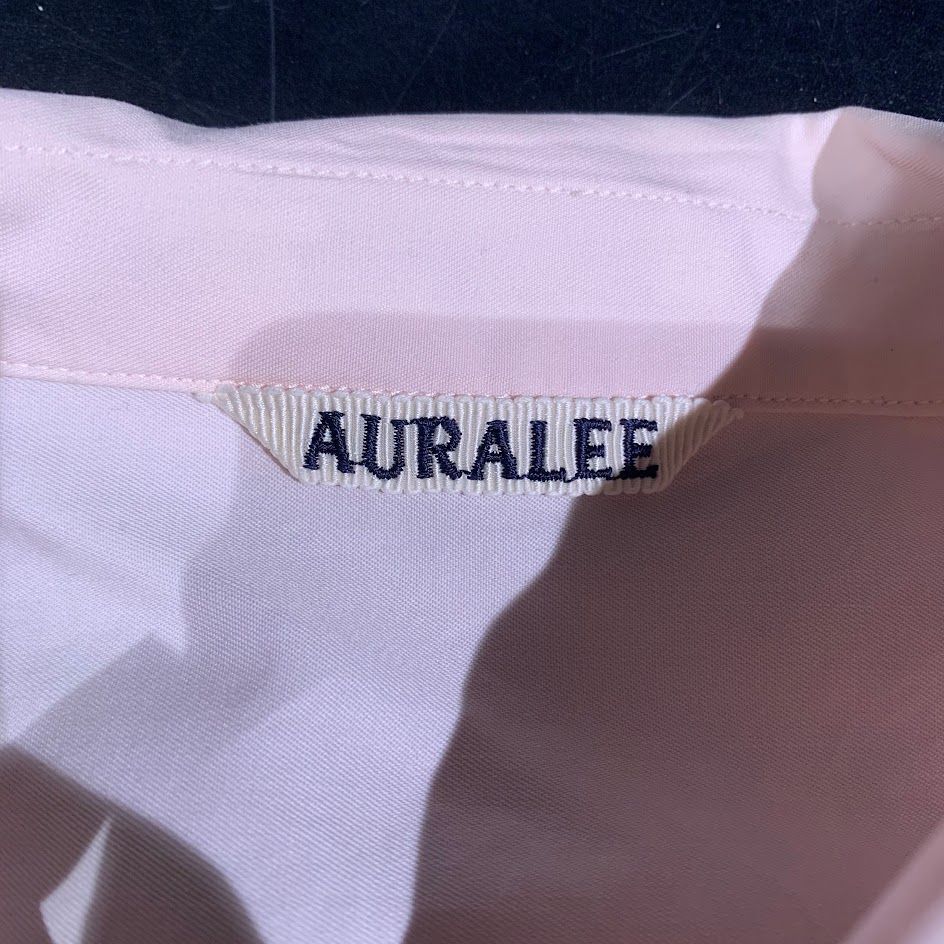 AURALEE WASHED FINX TWILL BIG HALF SLEEVED SHIRT 3 ピンク - メルカリ
