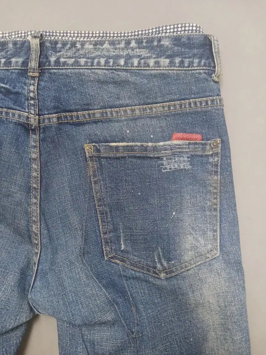 36 DSQUARED2 ディースクエアード2 ズボン レイヤード スリムジーン デニム｜詳細画像