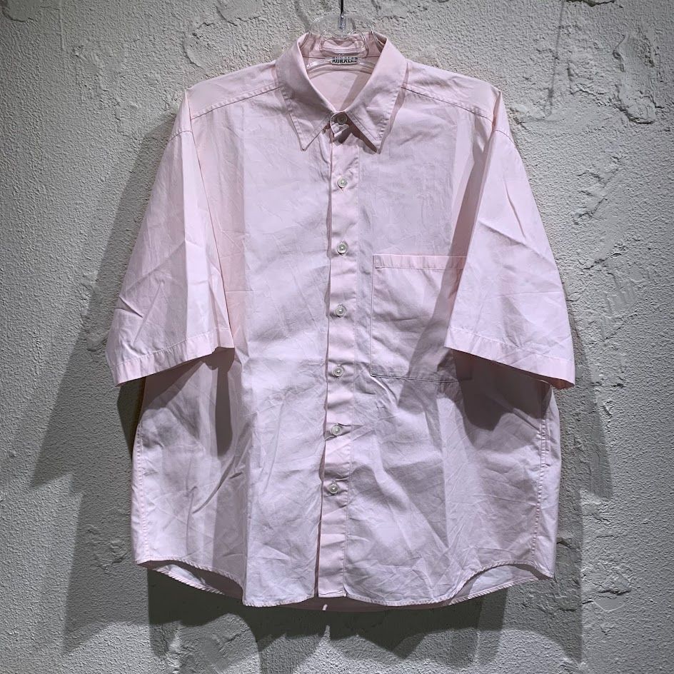 AURALEE WASHED FINX TWILL BIG HALF SLEEVED SHIRT 3 ピンク - メルカリ