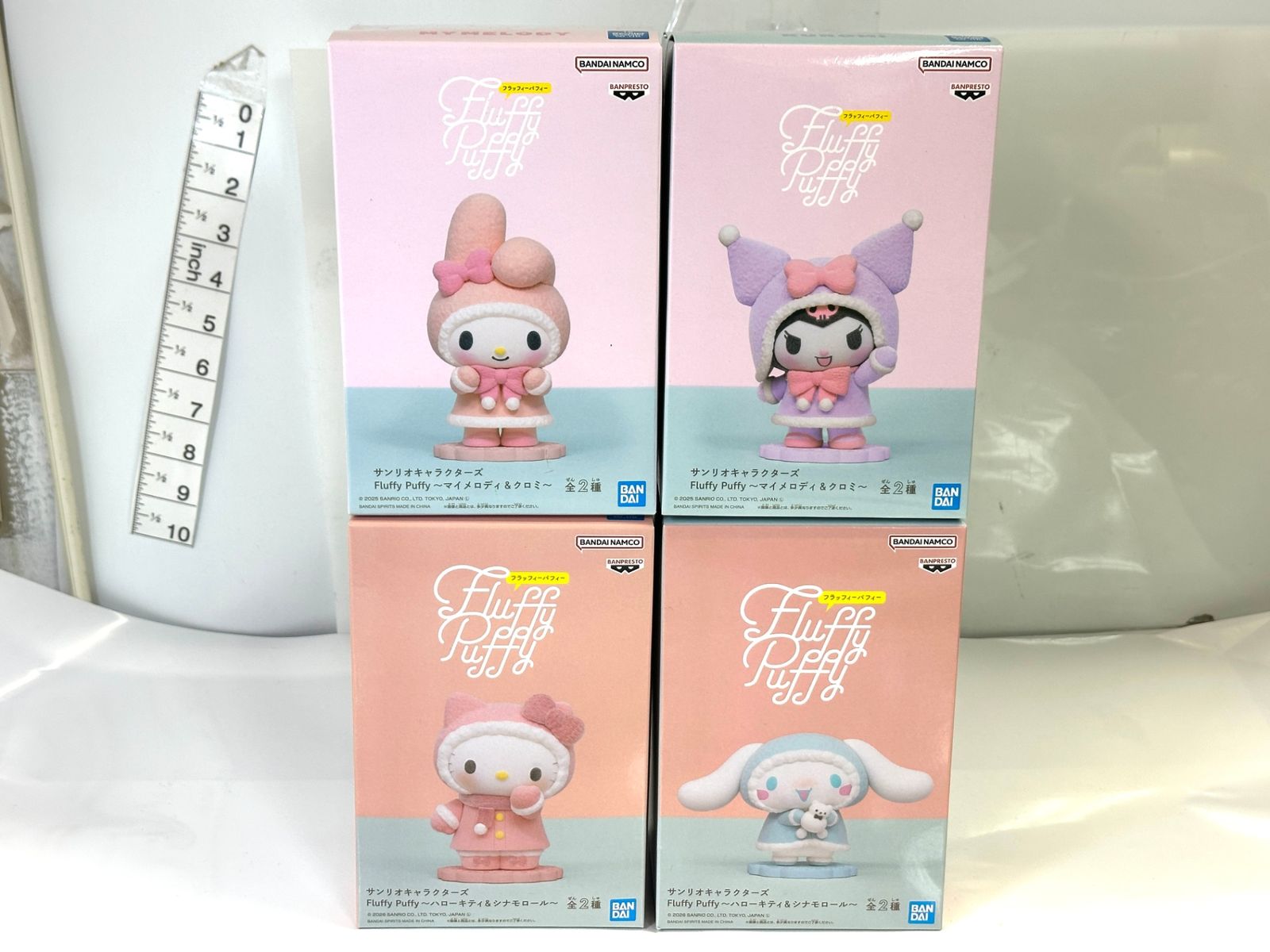 サンリオ フィギュア 3体セット 新品未開封品 fluffy puffy BANPRESTO バンプレスト サンリオキャラクターズ Fluffy Puffy マイ