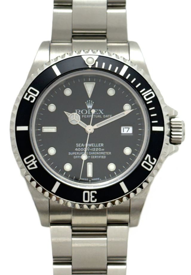 ROLEX ロレックス シードゥエラー 16600 腕時計 ステンレス シルバー 自動巻き ブラック文字盤 メンズ【中古】436