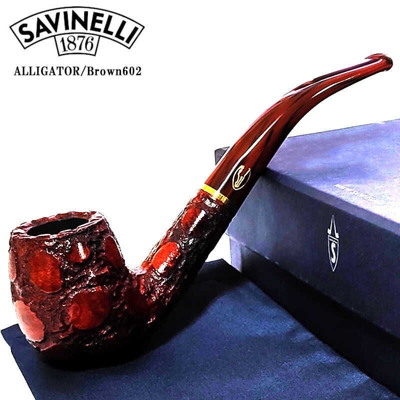 パイプ本体 サビネリ アリゲーター 喫煙具 ラスティック ブラウン パイプ 9mmフィルター ベントビリヤード SAVINELLI 高級 鰐 かっこいい おしゃれ プレゼント ギフト メンズ 23,680円