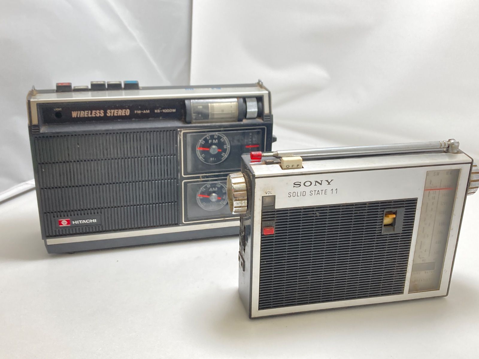 SONY ソニー TFM-110F / 日立 KS-1000W ラジオ 2台まとめ - メルカリ