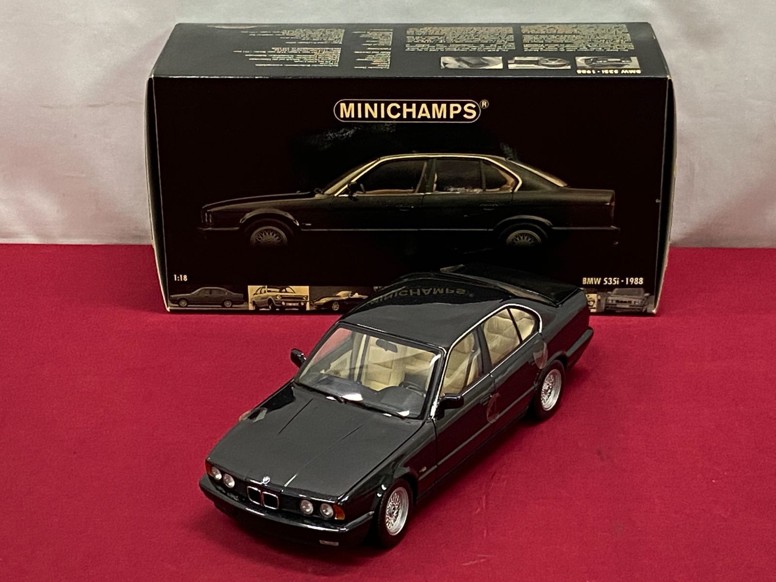 カメ】MINICHAMPS ミニチャンプス 1/18 BMW 535i-1998 ミニカー 『箱
