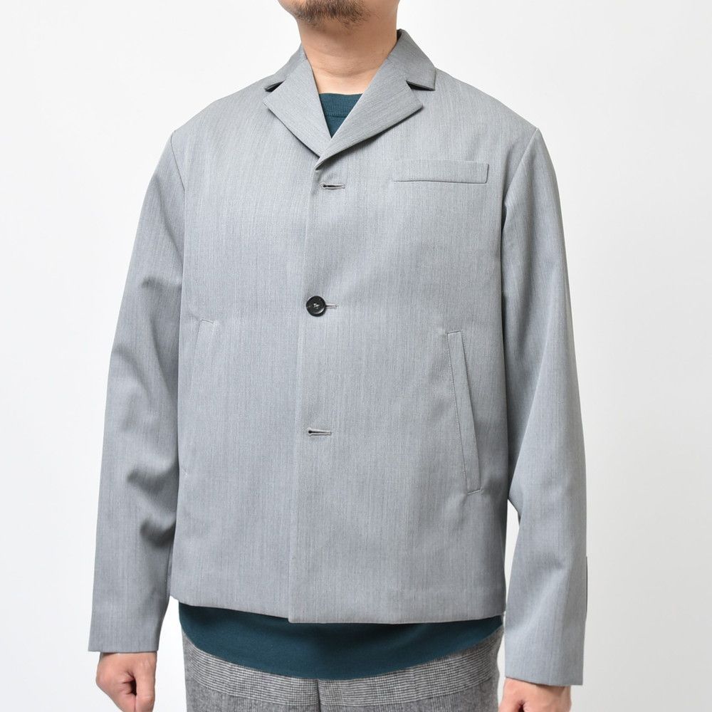 【40%OFF】44サイズ MARNI（マルニ） ウールギャバジンシングルジャケット GUMU0067U0 UTW926 グレー 17012400138 新品