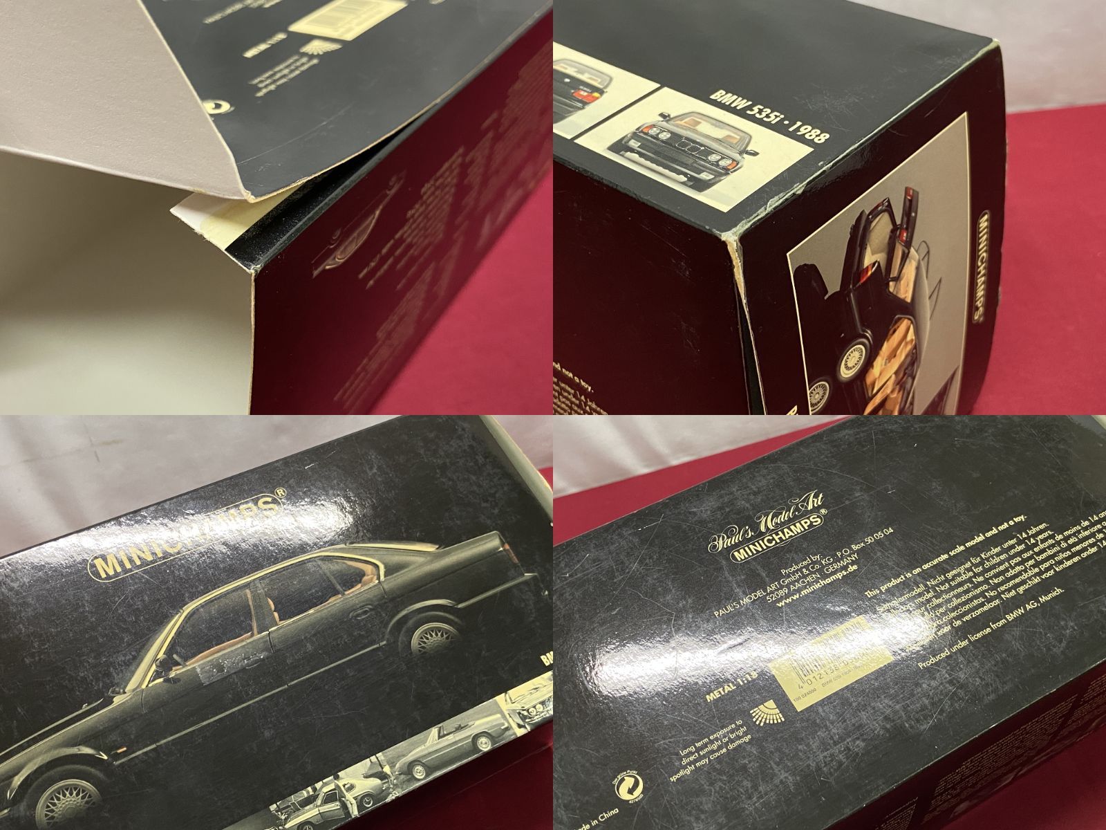 【カメ】MINICHAMPS ミニチャンプス 1/18 BMW 535i-1998 ミニカー 『箱イタミ有』 707