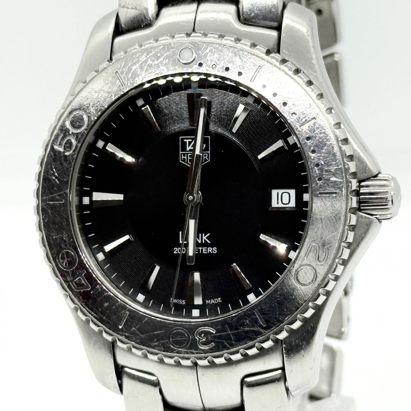 TAG HEUER タグホイヤー リンク WJ1110 ブラック QZ メンズ 腕時計