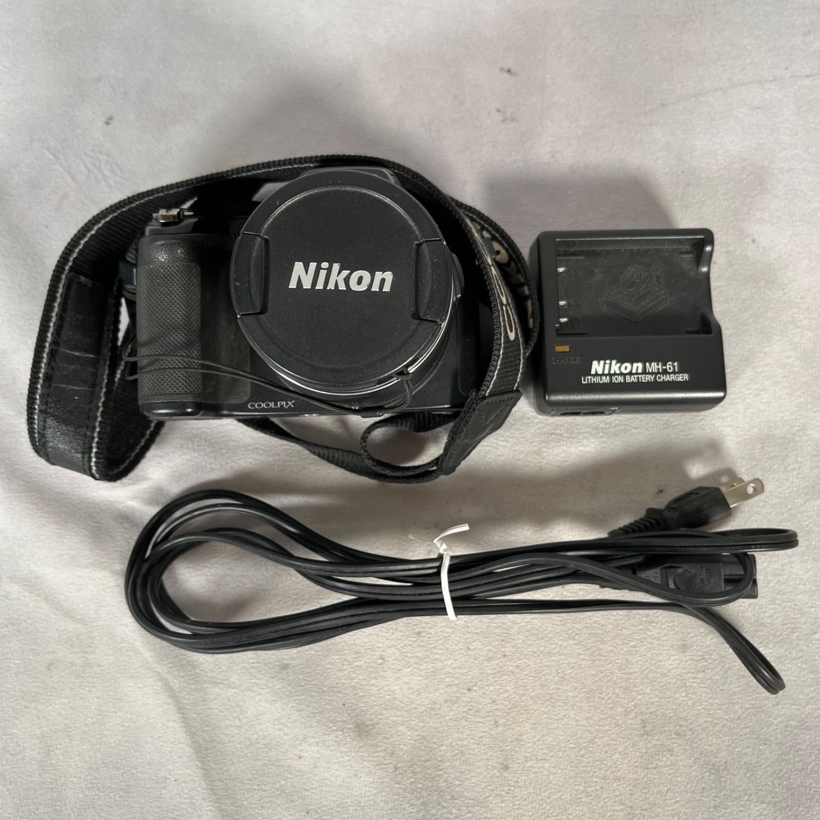 【管2606-712】通電確認済☆ NIKON ニコン COOLPIX P510 ブラック デジタルカメラ 付属品あり 現状渡し