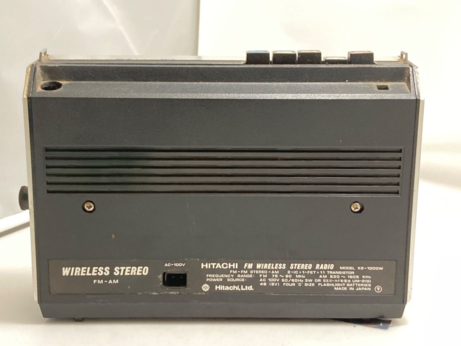 SONY ソニー TFM-110F / 日立 KS-1000W ラジオ 2台まとめ - メルカリ