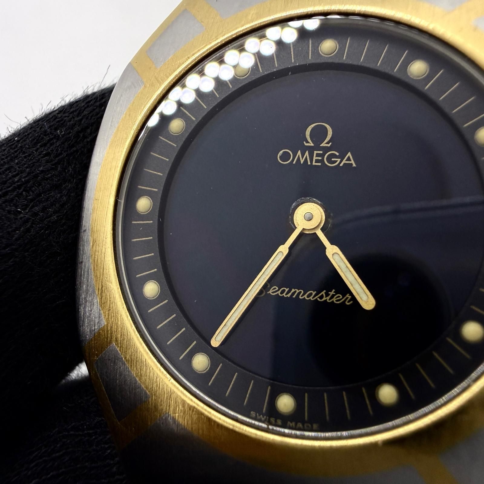 OMEGA オメガ シーマスター 53152068 ブラック QZ ユニセックス 腕時計