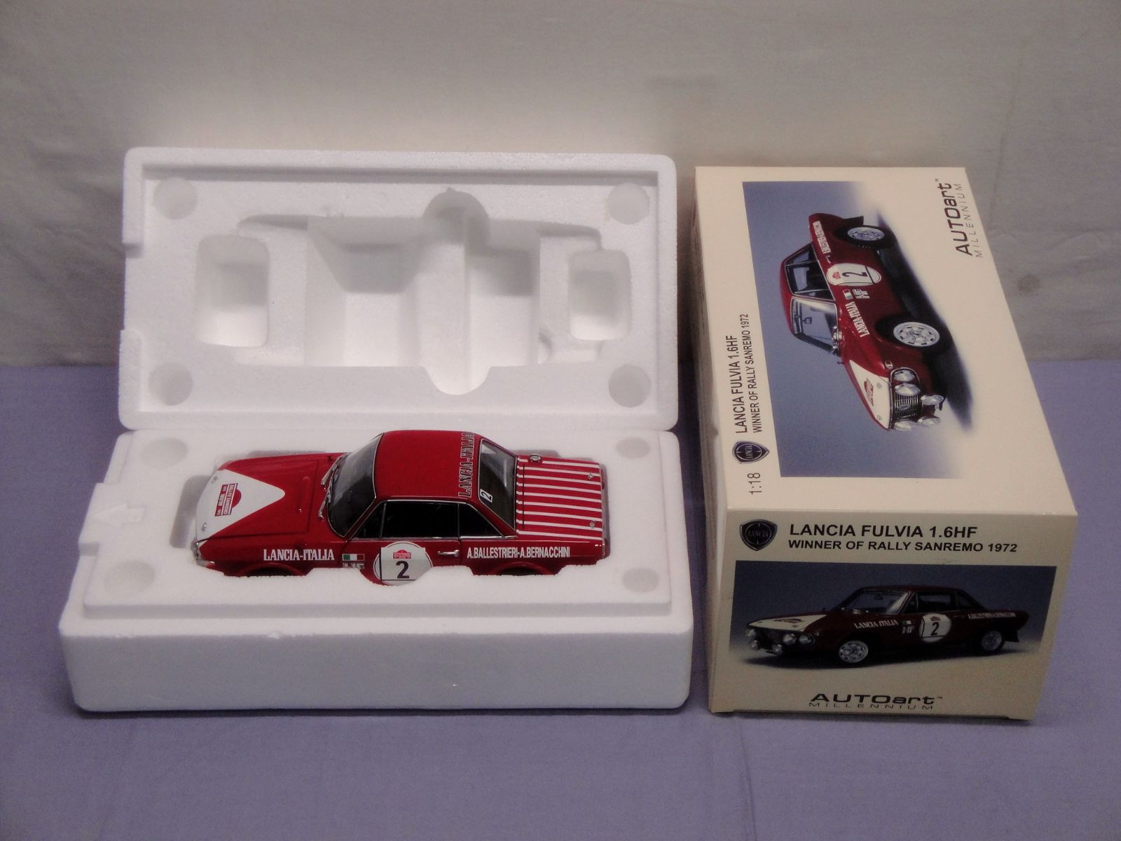 AUTOart 1/18 ランチア フルヴィア 1.6HFファナローネミニカー Amazon