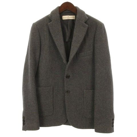 ゴールデングース GOLDEN GOOSE ジャケット シングル カシミヤ混 グレー S 260713E