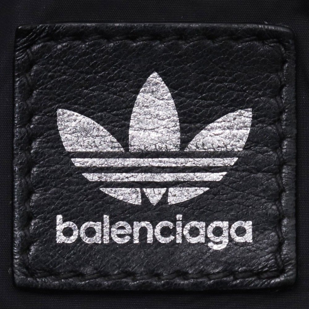 BALENCIAGA × ADIDAS ノースサウス レザー トートバッグ ブラック