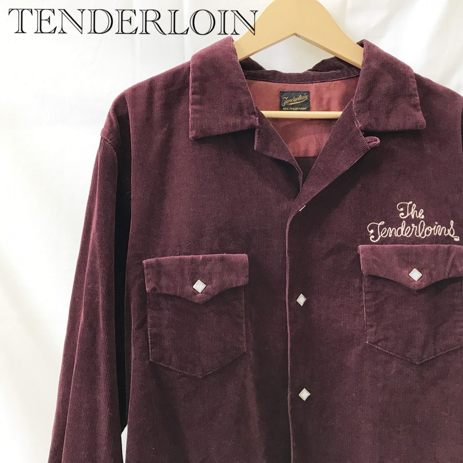TENDERLOIN テンダーロイン コーデュロイ ウエスタンシャツ チェーン