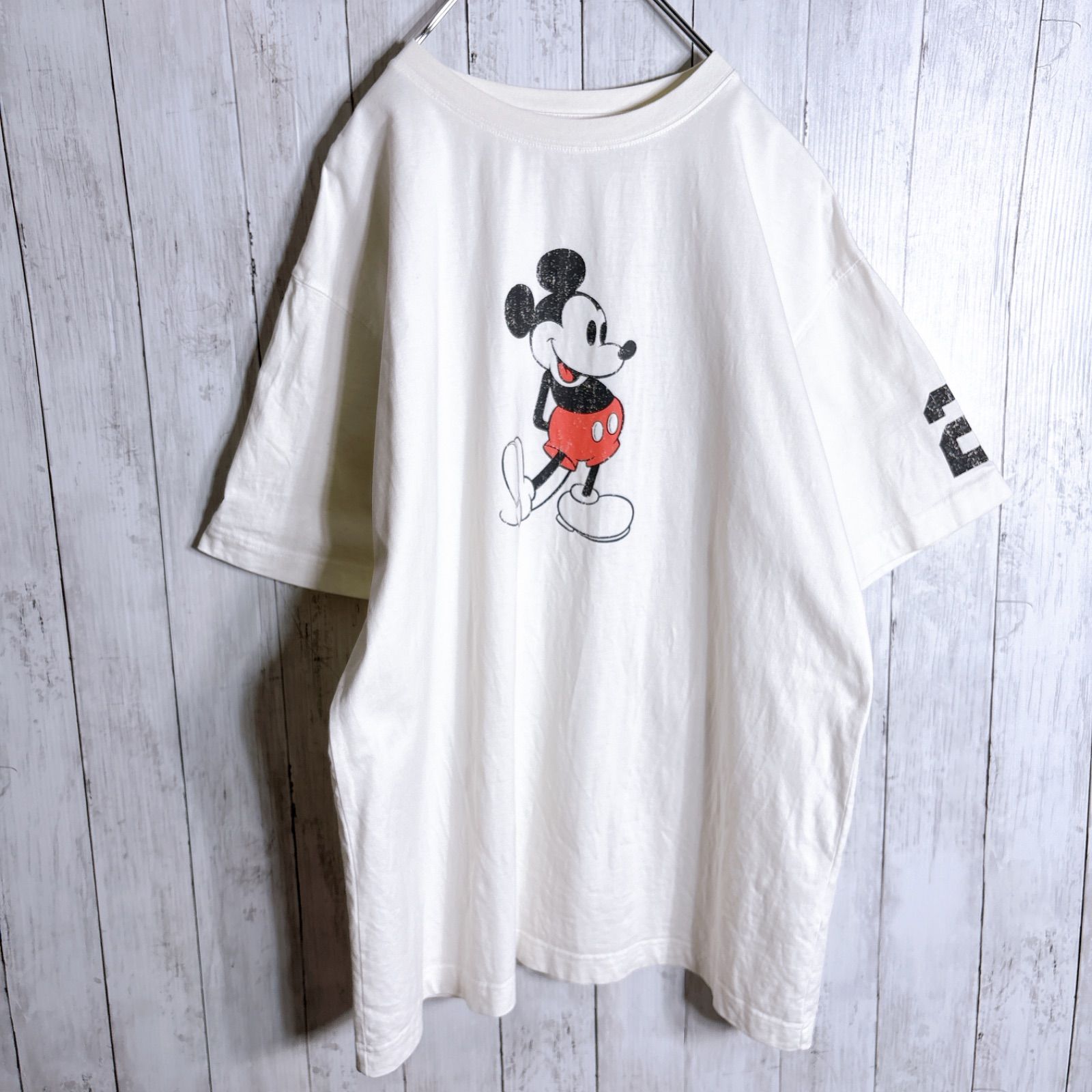 木村拓哉/在原みゆ紀】白足ミッキー DISNEY MICKEY T-SHIRT ディズニー
