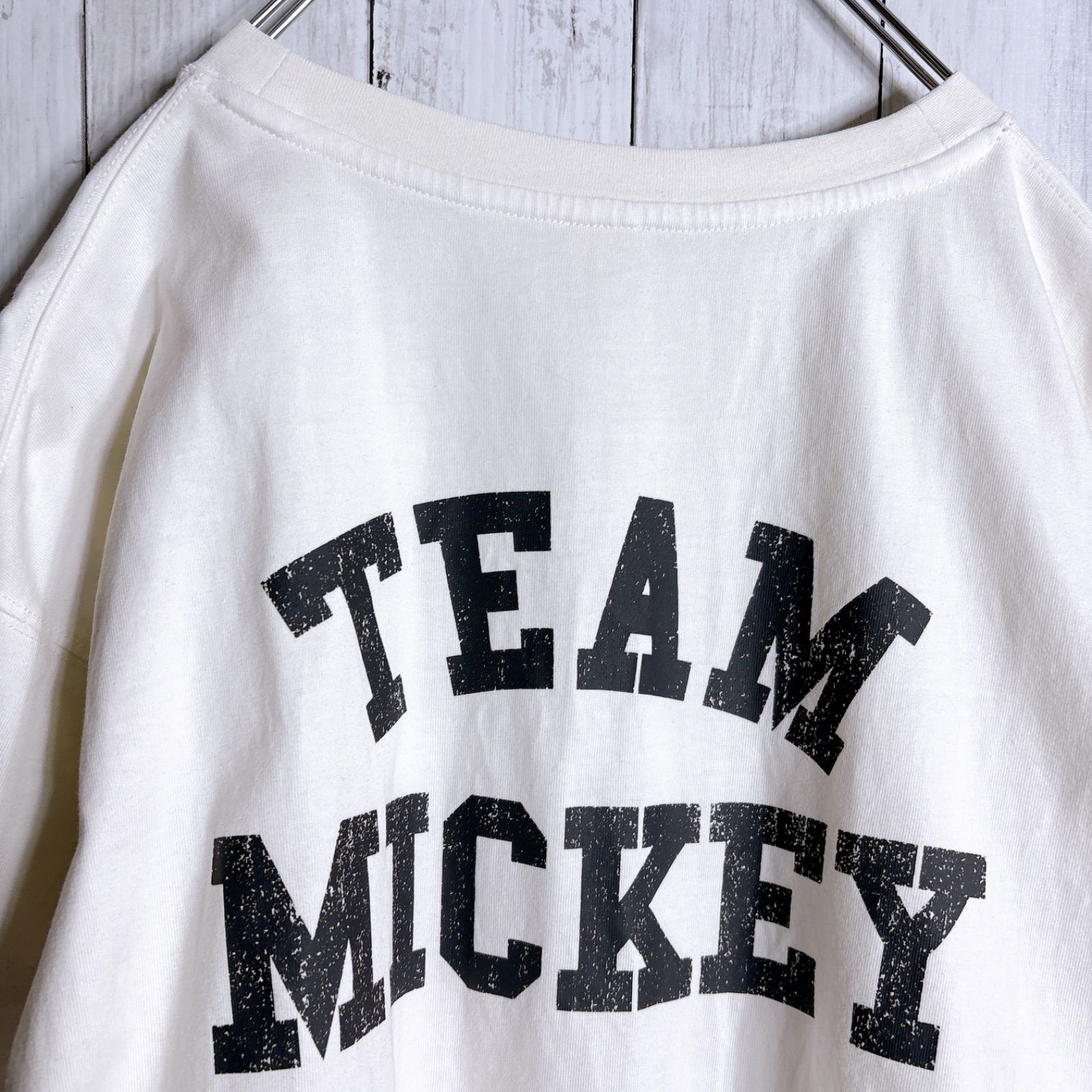 木村拓哉/在原みゆ紀】白足ミッキー DISNEY MICKEY T-SHIRT ディズニー
