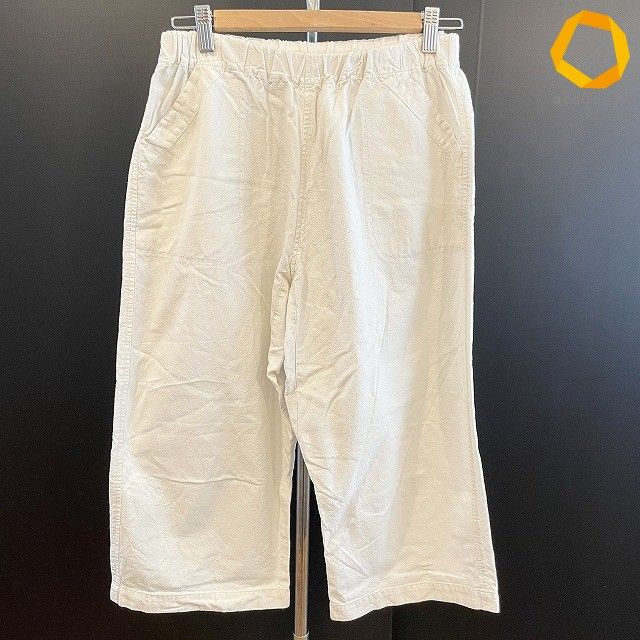 #anc ヤンマ産業 YAMMA パンツ M 白 ワイド コットン テーパード レディース [1011929]