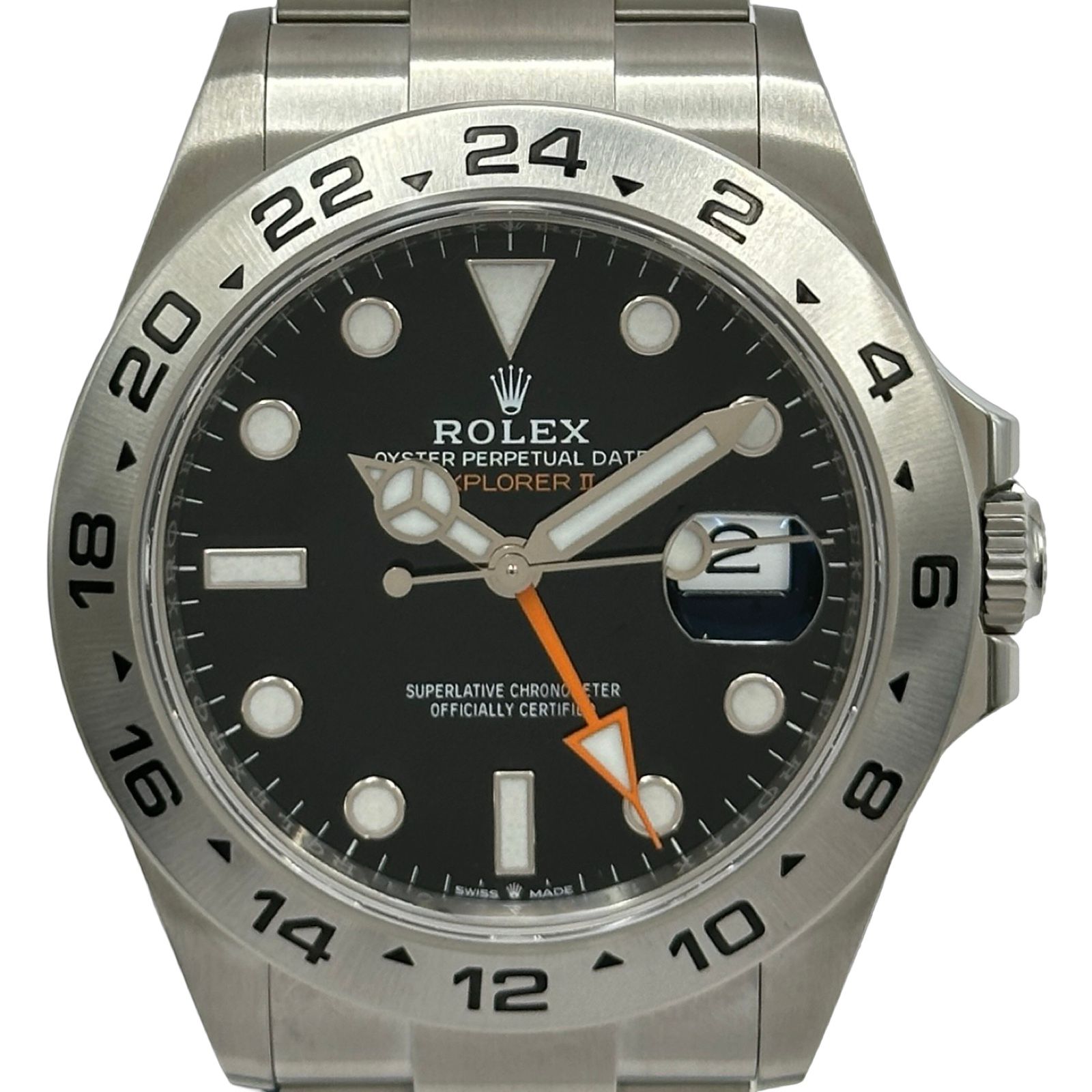 ロレックス ROLEX エクスプローラー2 226570 ブラック ステンレススチール 自動巻き メンズ 腕時計