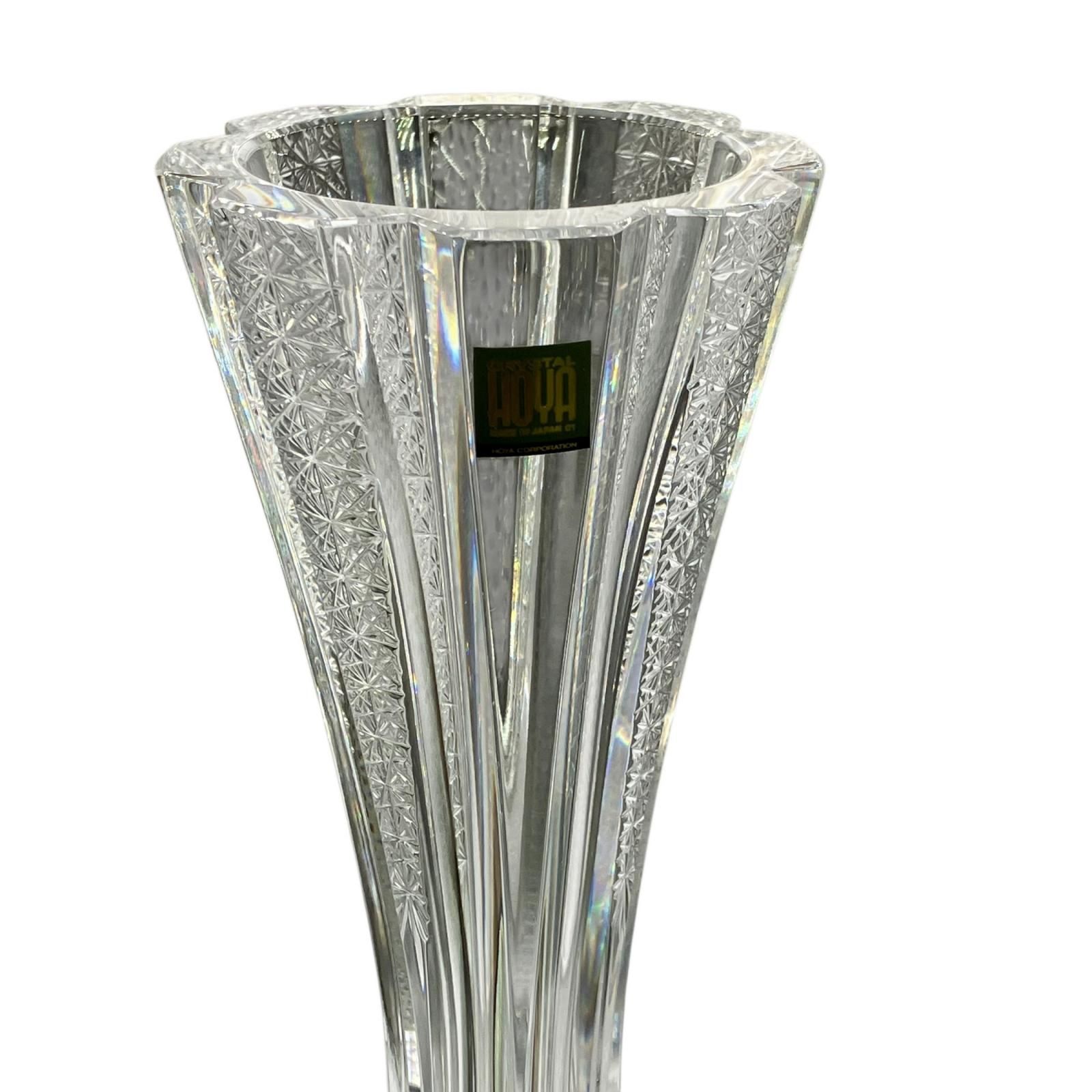 199990 現状品 HOYA CRYSTAL クリスタル 花瓶 - メルカリ