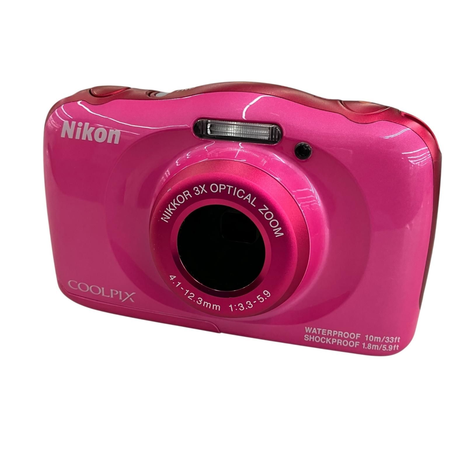 186000 動作未確認 Nikon ニコン COOLPIX デジタルカメラ W100 ピンク