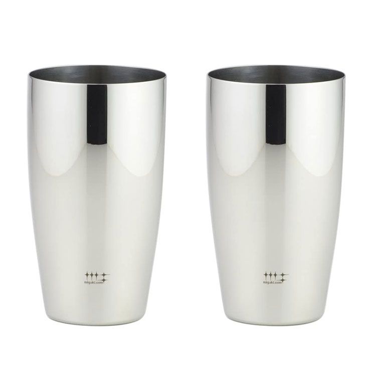 新品 磨き屋シンジケート ビアタンブラー 400ml 2個 セット ヨシカワ YJ1104【350ml缶 ビールタンブラー ペア ビアグラス ステンレス タンブラー ビール ギフト 母の日 父の日 日本製】