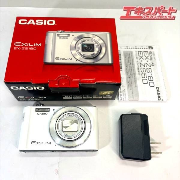 CASIO EXILM EX-ZS180 デジカメ 充電コード欠品 湘南台店