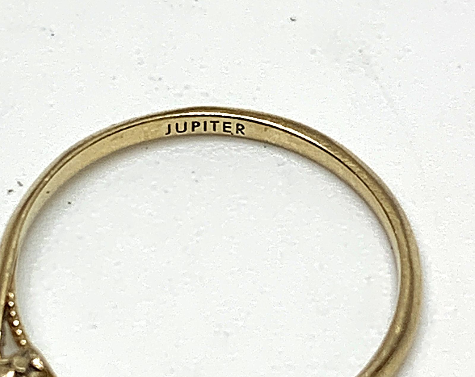JUPITER ジュピター K10 ダイヤモンド 0.02ct 細 リング 指輪 ＃6.5