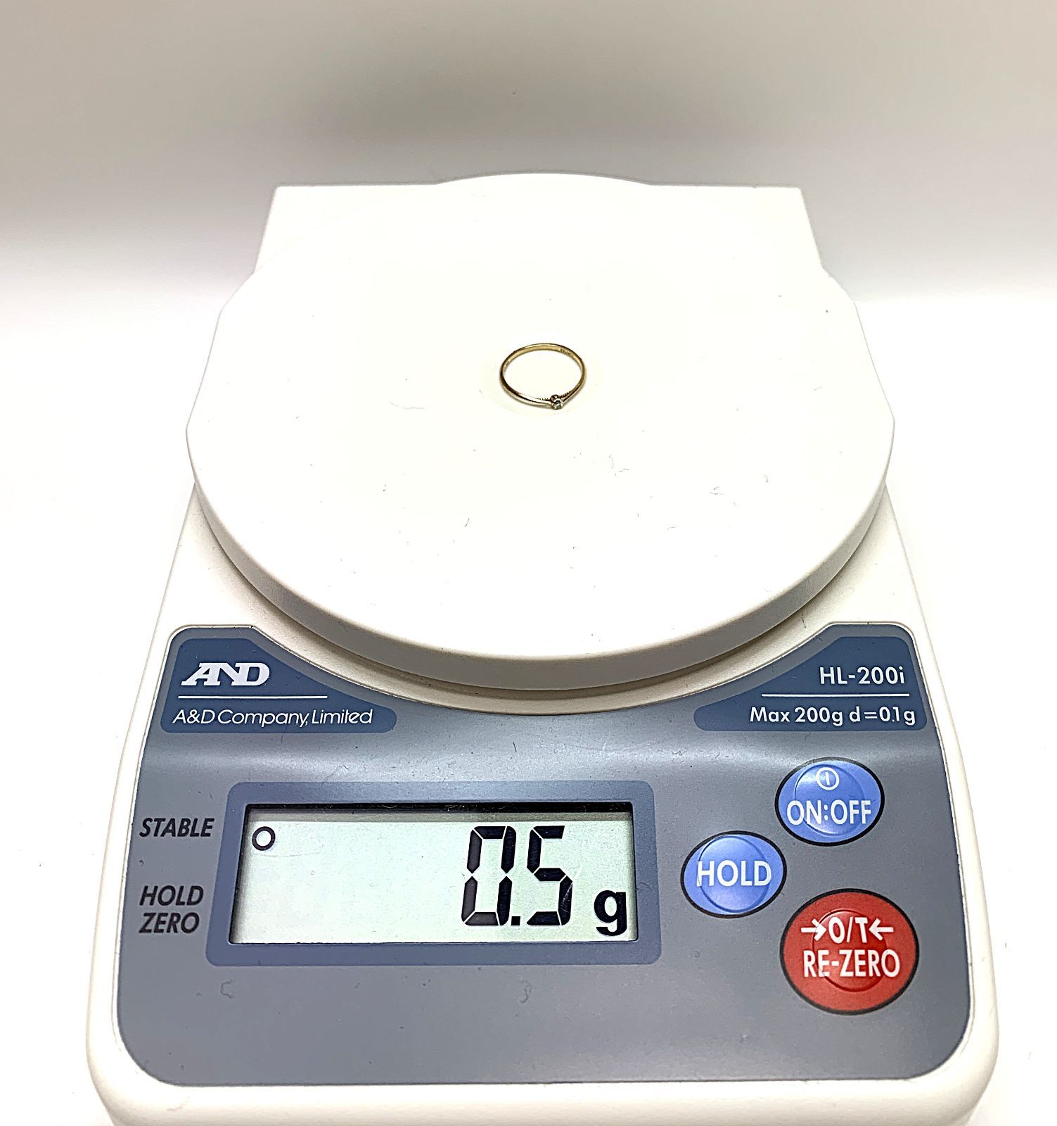 JUPITER ジュピター K10 ダイヤモンド 0.02ct 細 リング 指輪 ＃6.5 0.5ｇ 6.5号 10金
