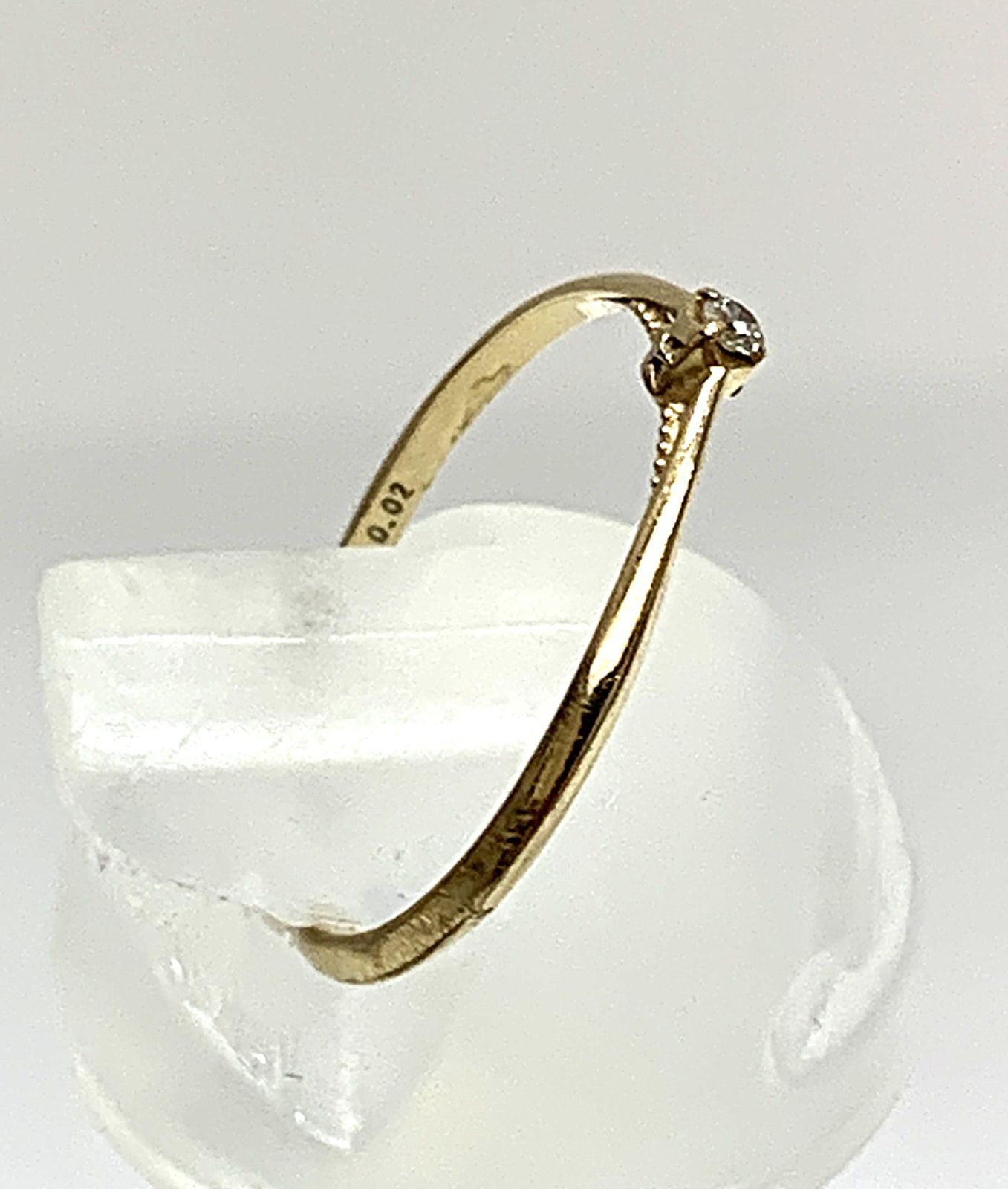JUPITER ジュピター K10 ダイヤモンド 0.02ct 細 リング 指輪 ＃6.5