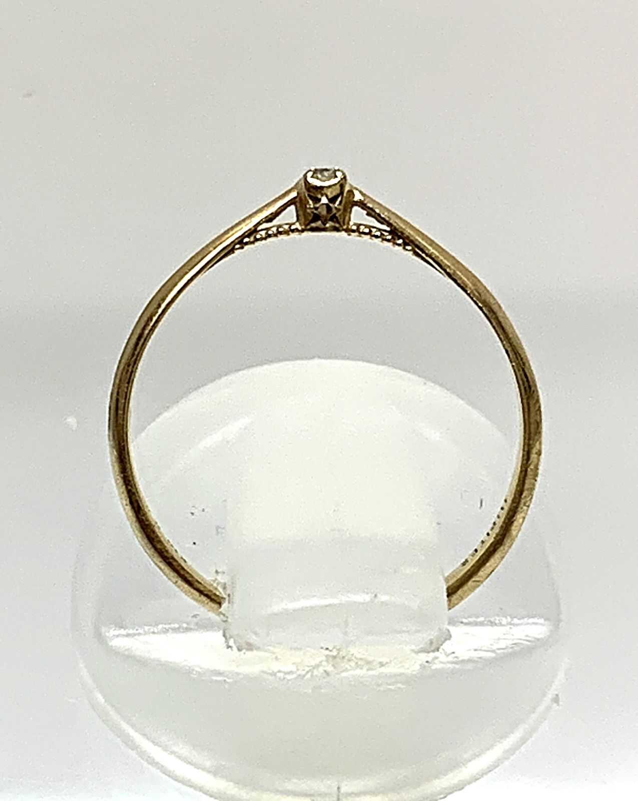 JUPITER ジュピター K10 ダイヤモンド 0.02ct 細 リング 指輪 ＃6.5
