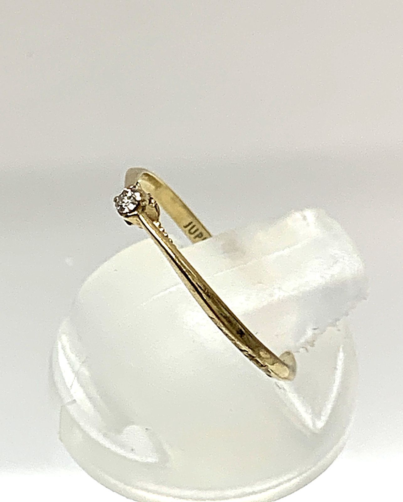 JUPITER ジュピター　ダイヤモンド付K10リング　指輪　10金 JUPITER ジュピター K10 ダイヤモンド 0.02ct 細 リング 指輪 ＃6.5