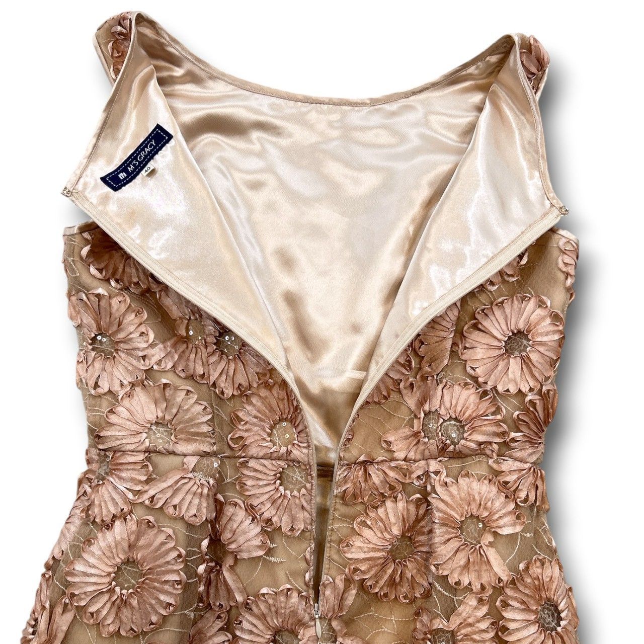 M's GRACY エムズグレイシー 花柄ノースリーブワンピース ドレス 花柄