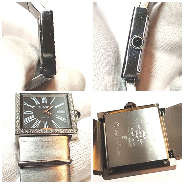 CHANEL シャネル マドモアゼル・ダイヤベゼル 腕時計 ステンレス
