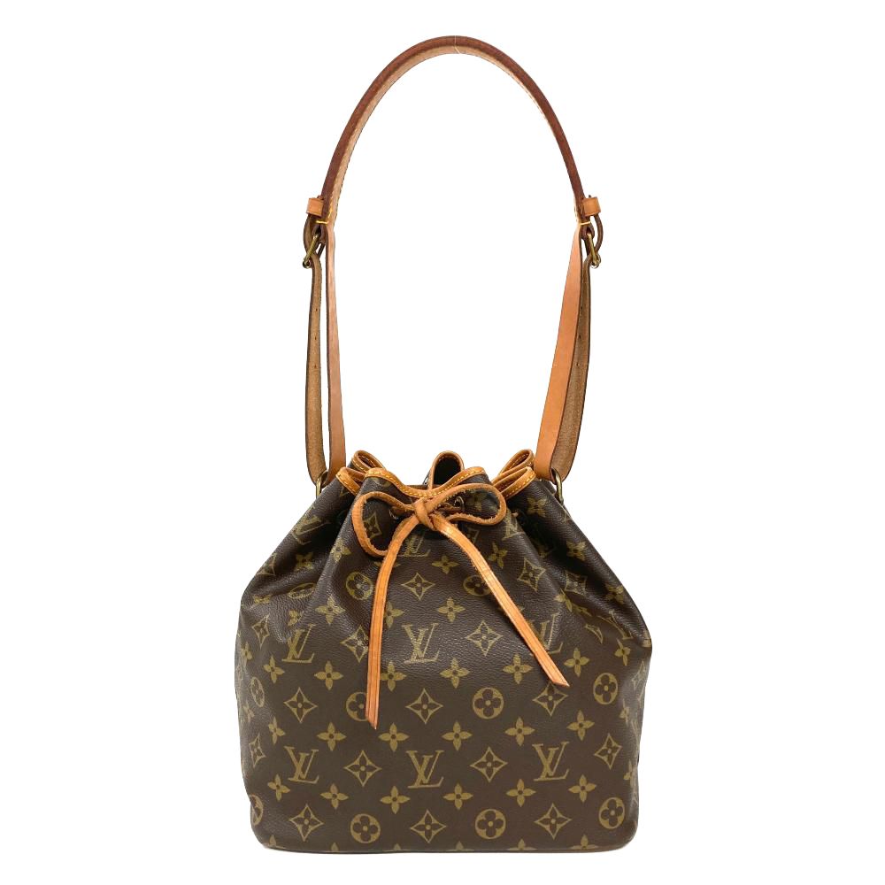 ルイヴィトン LOUIS VUITTON プチノエ ショルダーバッグ モノグラム キャンバス M42226 ブラウン 891FC レディース【中古】