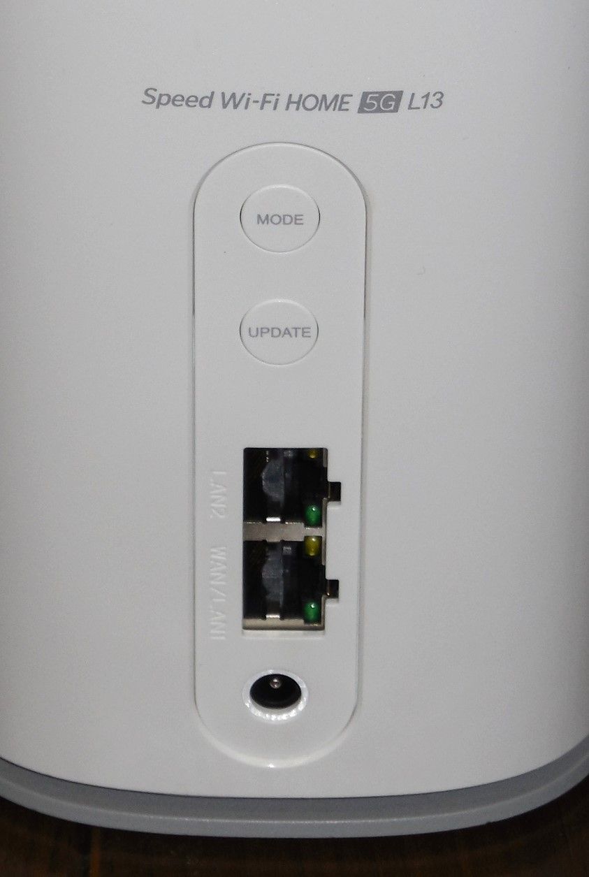 [配送地域限定 送料無料]2023年製 5Gホームルーター ZTE ZTR02 Speed Wi-Fi HOME 5G L13 au版 (26-119)