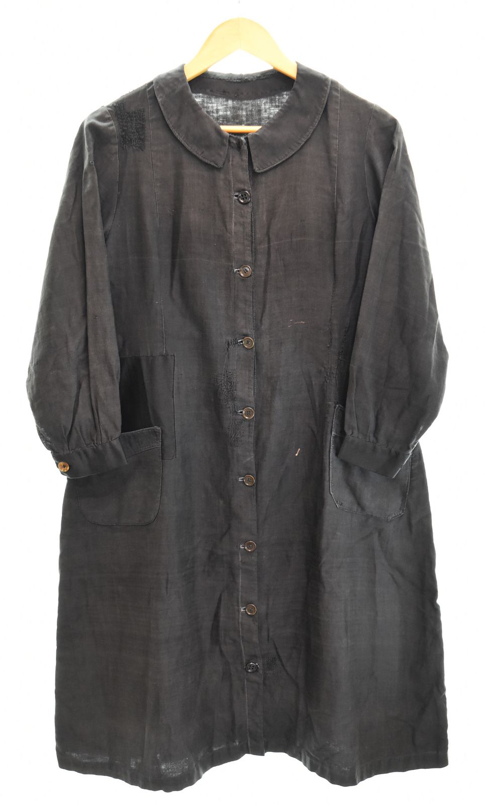 ヴィンテージ Vintage 1920-30s Lightweight Black Moleskin French Antique ライトウェイト ブラックモールスキン ジャケット フレンチ アンティーク ジャケット ブラック 103MT-4998 24,750円