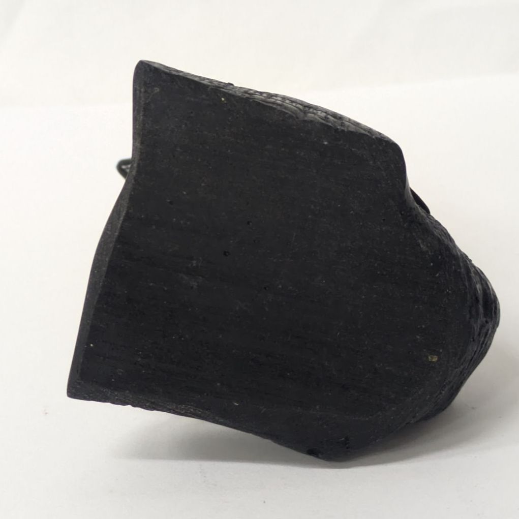 外観良好 那智黒石 八咫烏 置物 高さ8cm ヤタガラス 手磨き工芸品