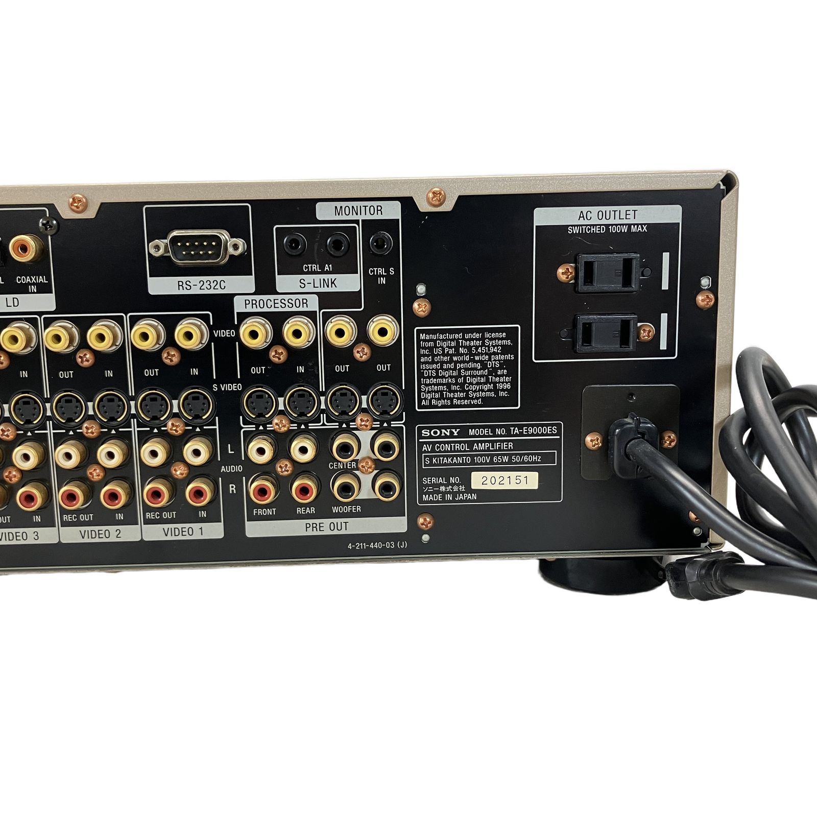 SONY TA-E9000ES AV コントロール アンプ リモートコントローラー付き