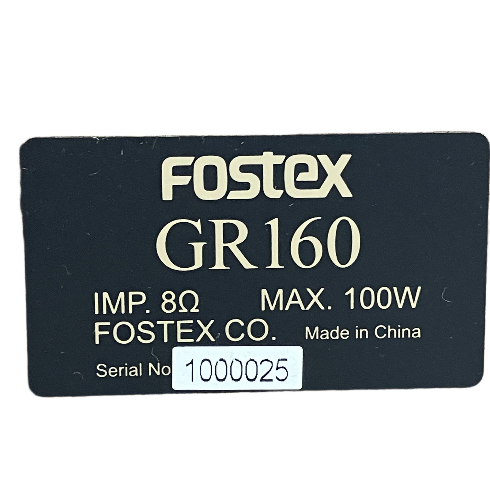FOSTEX 2ウェイスピーカー GR160 ペア フォステクス スピーカー 音響