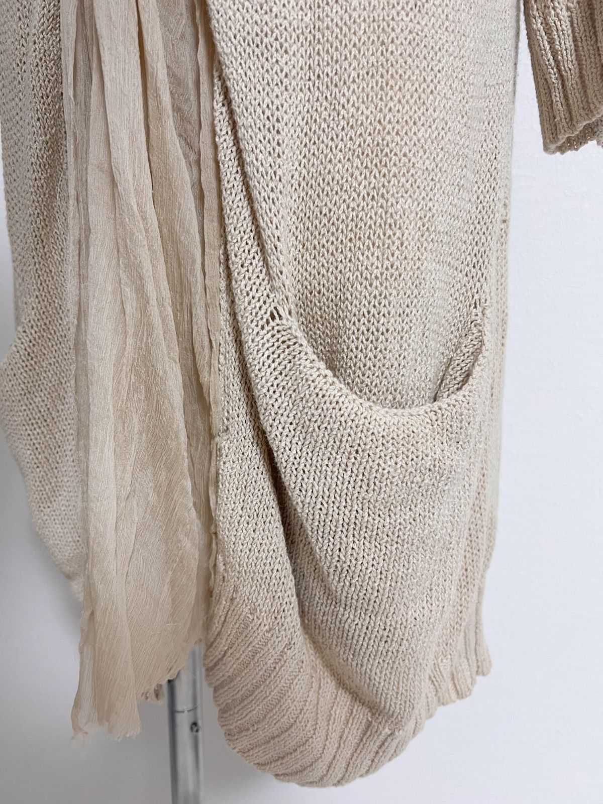 Pas de calais パドカレ ロングカーディガン ニット シルク - メルカリ