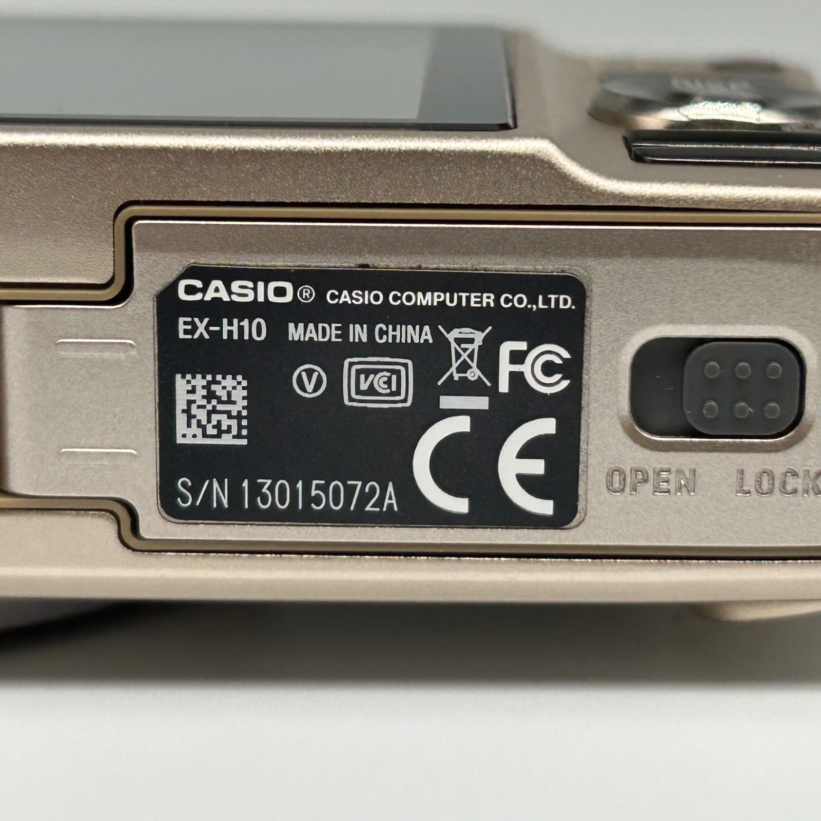CASIO カシオ EXILIM EX-H10 ゴールド デジカメ 箱あり CASIO EXILIM EX-H10 カシオ エクシリム コンパクトデジタルカメラ