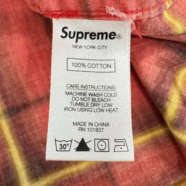 Supreme/シュプリーム【21SS】Spray Tartan Shirt/スプレー タータン