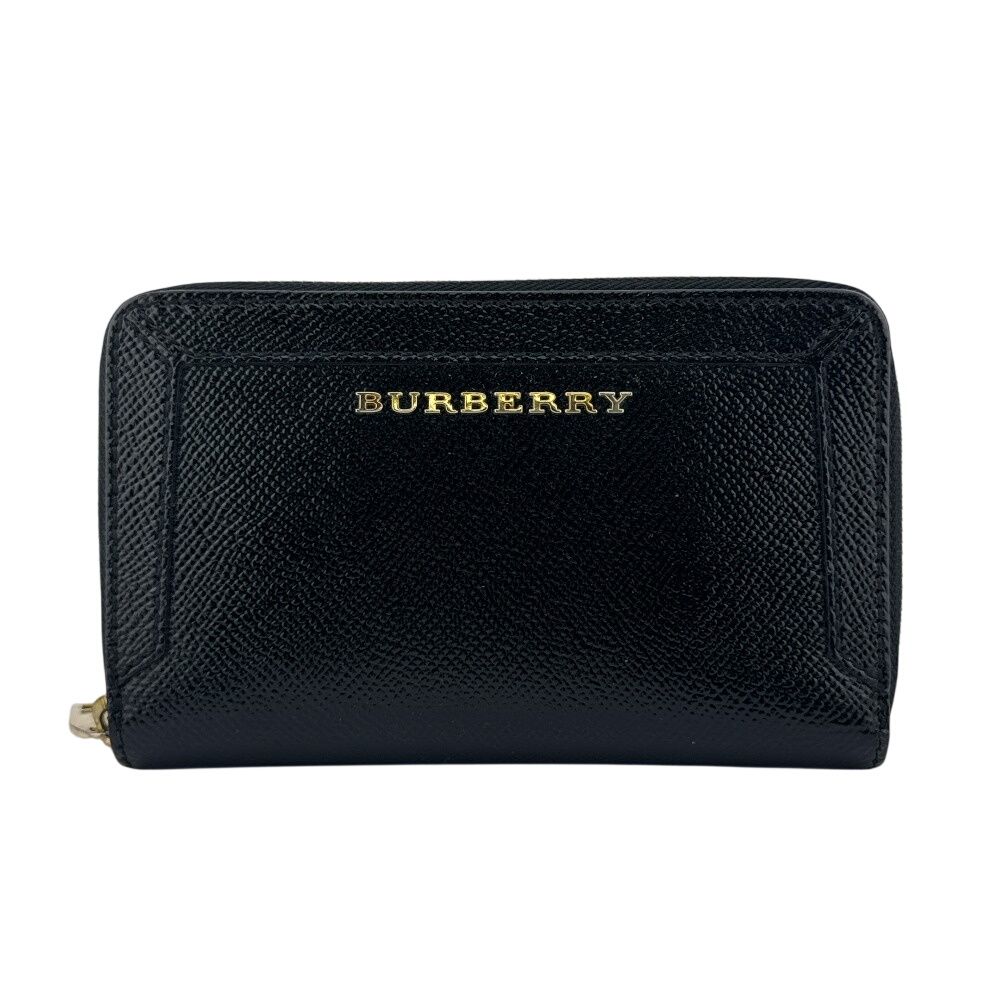 BURBERRY バーバリー ラウンドファスナー レザー 二つ折り財布