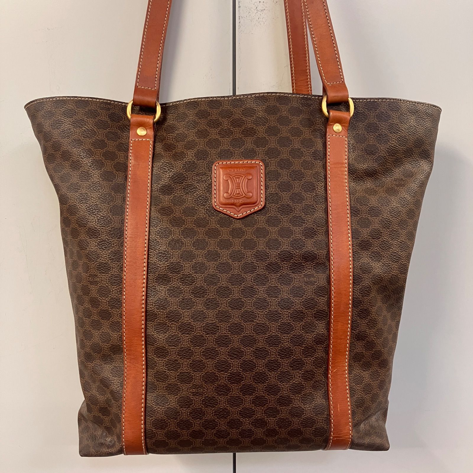 CELINE セリーヌ マカダム柄 トートバッグ 湘南台店 - メルカリ