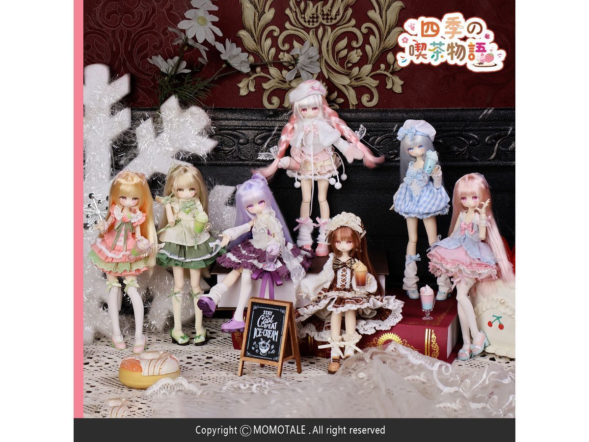 【未使用・開封品】 四季の喫茶物語　未語集（Momotale） 1/8スケール BJDブラインドドール シークレット含む 7種類 全7体セット コンプリートセット品 30,420円