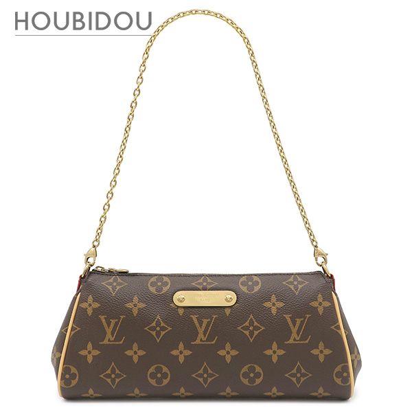 ルイヴィトン LOUIS VUITTON ショルダーバッグ エヴァ モノグラムキャンバス モノグラム ゴールド金具 茶 チェーン ショルダー ストラップ欠品 M95567 RFID 【保存袋】【中古】