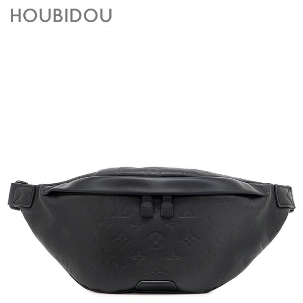 ルイヴィトン LOUIS VUITTON ボディバッグ ディスカバリー バムバッグ PM レザー モノグラムシャドウ ブラック ブラック金具 ウエストバッグ M46036 RFID 【箱】【中古】